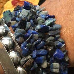 Beautiful semi precious stone stretch bracelet